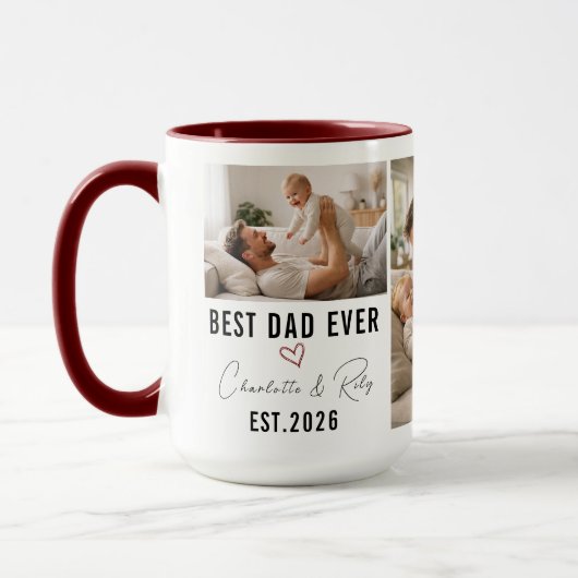 Personalized BEST DADDY Photo|Custom Father’s Day Mok (Links)