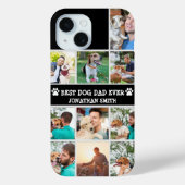 Personalized Best Dog Dad – Collage 10 Photos Case-Mate iPhone Case (Achterkant)