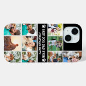 Personalized Best Dog Dad – Collage 10 Photos Case-Mate iPhone Case (Achterkant (horizontaal))