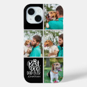 Personalized Best Dog Dad – Collage 4-Photos Case-Mate iPhone Case (Achterkant)