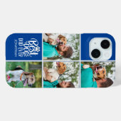 Personalized Best Dog Dad – Collage 4-Photos Case-Mate iPhone Case (Achterkant (horizontaal))