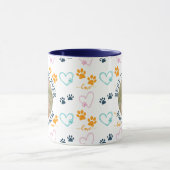 Personalized BEST DOG DAD EVER Mastif Photo Mok (Midden)