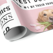 Personalized “Best Dog Ever” Newspaper  Cadeaupapier (Rol Hoek)