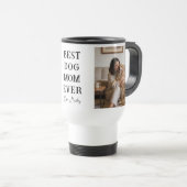 Personalized Best Dog Mom 2 Photo | Mother’s Day Reisbeker (Voorkant rechts)