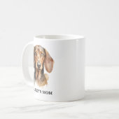 Personalized Best Dog Mom  Photo | Mother’s Day Koffiemok (Voorkant links)