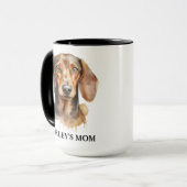 Personalized Best Dog Mom  Photo | Mother’s Day Mok (Voorkant links)