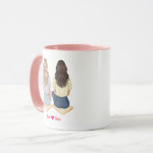Personalized Best Friend Mug for Women | Funny Fri Mok (Voorkant links)