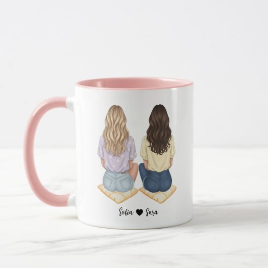 Personalized Best Friend Mug for Women | Funny Fri Mok (Links)