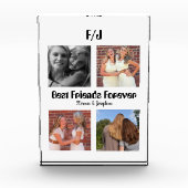 Personalized Best friends forever 4 foto collage (Voorkant)