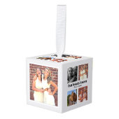 Personalized Best friends forever 4 foto collage Decoratie (Voorkant hoekig)