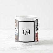 Personalized Best friends forever 4 foto collage Koffiemok (Center)