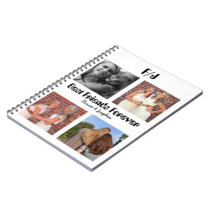 Personalized Best friends forever 4 foto collage Notitieboek