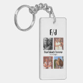 Personalized Best friends forever 4 foto collage Sleutelhanger (Voorkant Links)