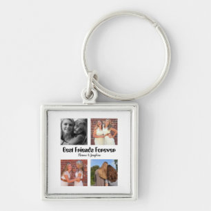 Personalized Best friends forever 4 foto collage Sleutelhanger