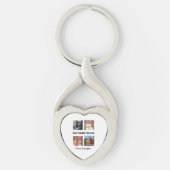Personalized Best friends forever 4 foto collage Sleutelhanger (Voorkant)