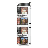 Personalized Best friends forever 4 foto collage Thermosbeker (Gedraaid links)