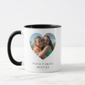 Personalized Best Friends Heart Photo Name Mug Mok (Links)