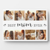Personalized Best Mom Ever Family Photo Collage Fotoplaat (voorkant)