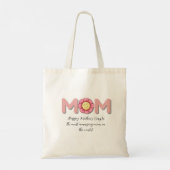 Personalized Best Mom Ever Tote Bag  Gift  (Achterkant)