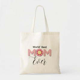 Personalized Best Mom Ever Tote Bag  Gift 
