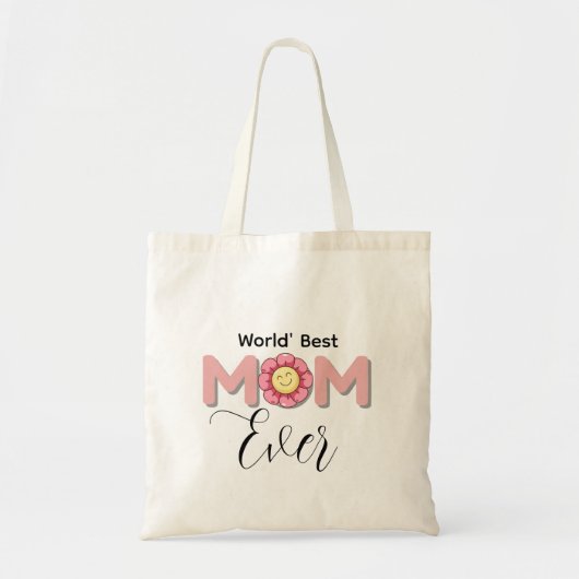 Personalized Best Mom Ever Tote Bag  Gift  (Voorkant)