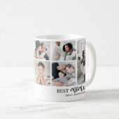 Personalized Best Mom Photo Collage Koffiemok (Voorkant rechts)