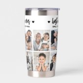 Personalized Best Mom Photo Collage Mother Geïsoleerde Drinkbeker (Links)