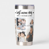 Personalized Best Mom Photo Collage Mother Geïsoleerde Drinkbeker (Achterkant)