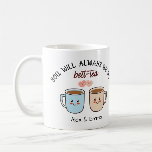 Personalized Best-Tea Couple   Koffiemok (Links)