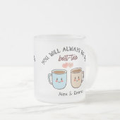 Personalized Best-Tea Couple   Matglas Koffiemok (Voorkant rechts)