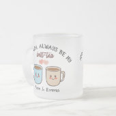 Personalized Best-Tea Couple   Matglas Koffiemok (Voorkant links)