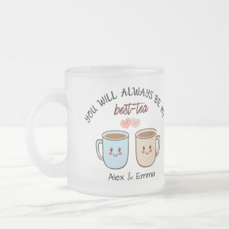 Personalized Best-Tea Couple   Matglas Koffiemok