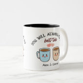 Personalized Best-Tea Couple   Tweekleurige Koffiemok (Voorkant rechts)