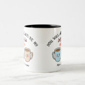 Personalized Best-Tea Couple   Tweekleurige Koffiemok (Center)