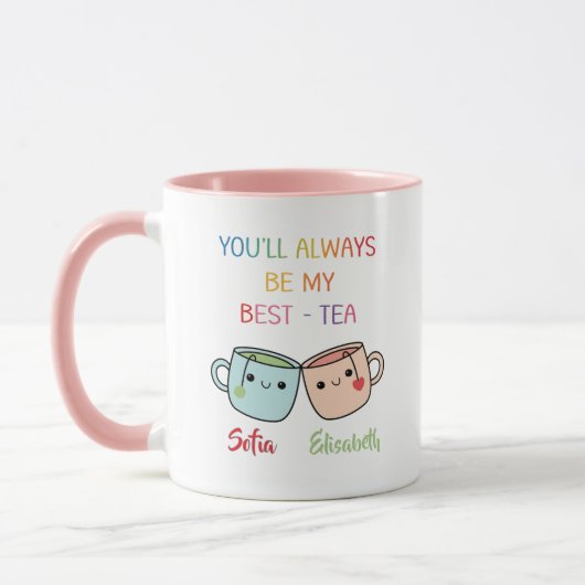 Personalized Best-Tea Mug – Best Friend Gift Mok (Links)