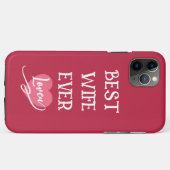 Personalized best wife ever pink &white Case-Mate iPhone case (Achterkant (horizontaal))