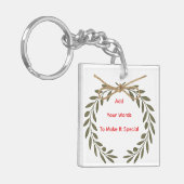 Personalized “Best Wishes” Acrylic Keychain (Voorkant Links)