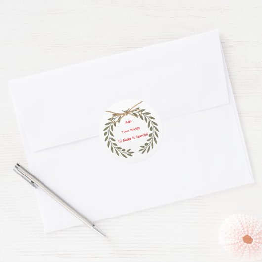 Personalized “Best Wishes” Stickers (Envelop)