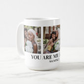 Personalized Bestea (bestie + tea) text 3 photos Koffiemok (Voorkant links)