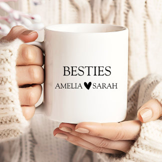 Personalized Besties Coffee Mug Best Friend Gift Grote Koffiekop