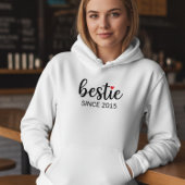 Personalized Besties Hoodie BFF Date Shirt
