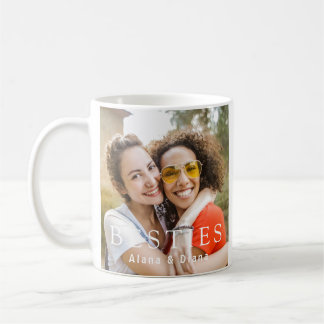 Personalized Besties Mug with Names and Photo Koffiemok
