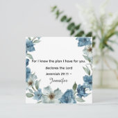 Personalized Bible Scripture jeremiah 29v11 (Staand voorkant)