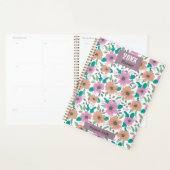 Personalized Big Bright Flowers Pattern 20XX Planner (Display)