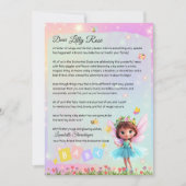 Personalized Big Sister Fairy Letter – New Baby Kaart (Voorkant)