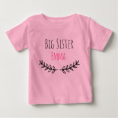 Personalized Big Sister with name (Voorkant)