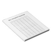 Personalized Bill Payment Tracker Notepad Notitieblok (Schuin)