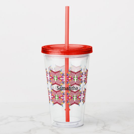 Personalized Bingo Tumbler Acryl Drinkbeker (Voorkant)
