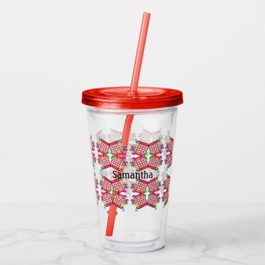 Personalized Bingo Tumbler Acryl Drinkbeker (Achterkant)