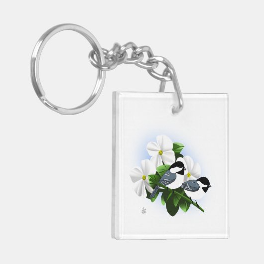 Personalized Bird Keychains Sleutelhanger (Voorkant Links)